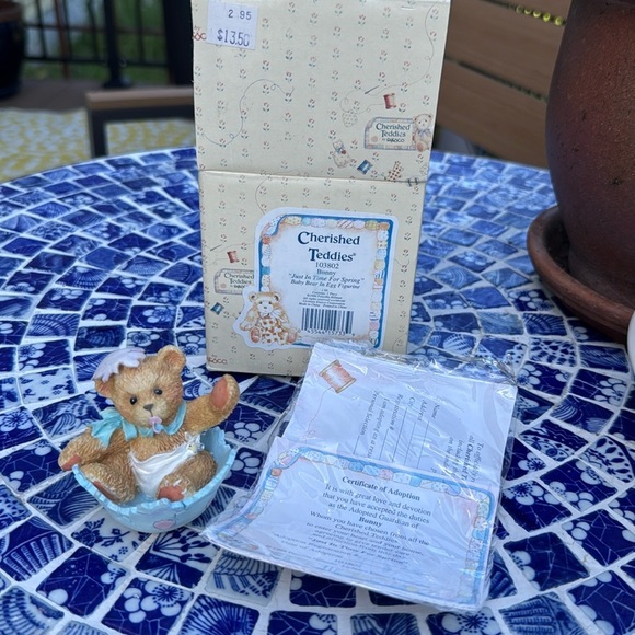 Cherished Teddies Bunny "Just in Time for Spring" (103802) 1994 - Picture 1 of 7